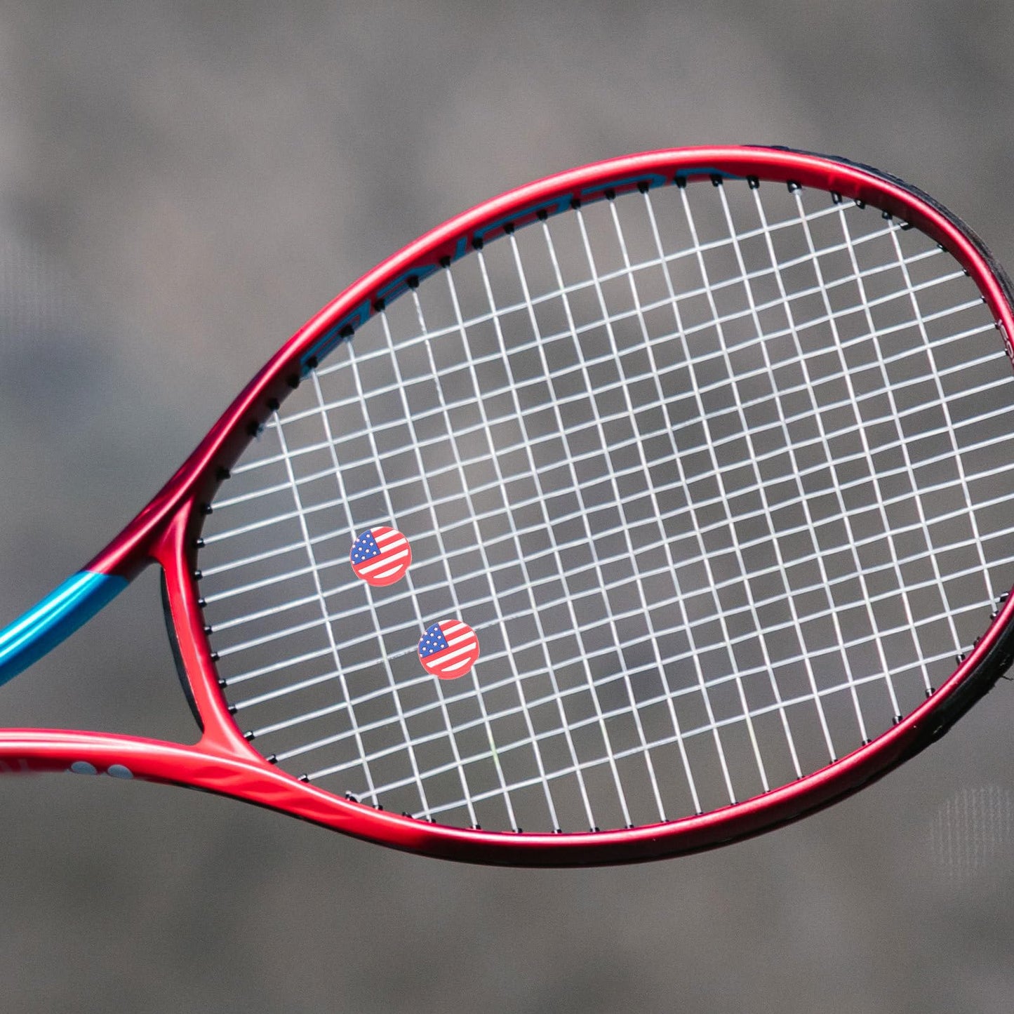 TOVINANNA 6Pcs National Flag Designed Tennis Racket Vibration Dampeners Shocking Absorbers for Improved Play and Comfort Accessories