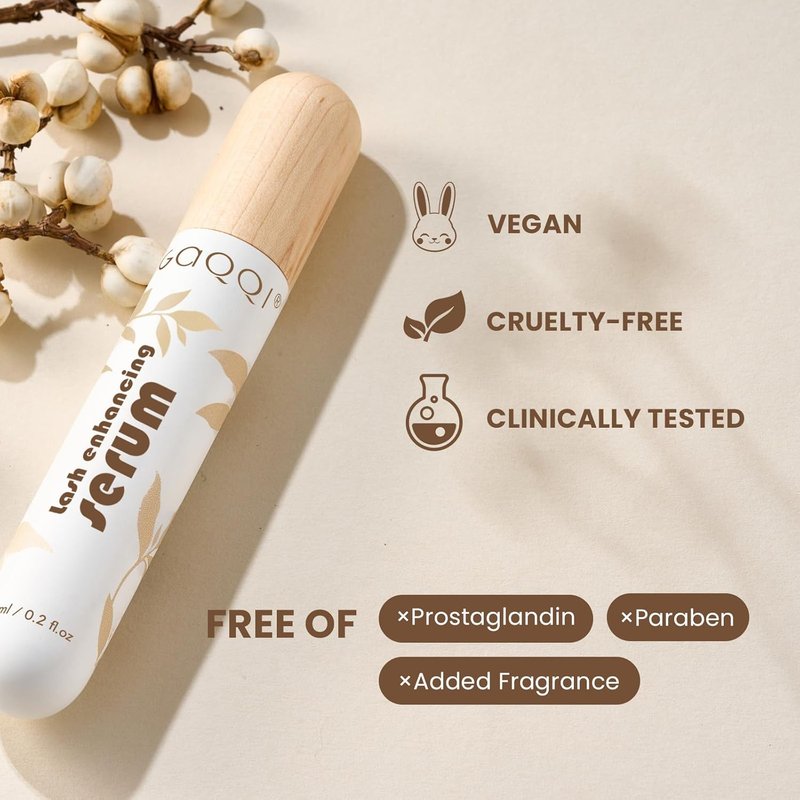 Eyelash Growth Serum - Natural Formula for Longer, Fuller Lashes | Vegan & Cruelty-Free (6ml)