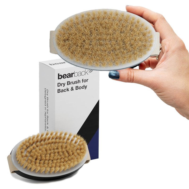 Bearback Dry Brushing Body Brush. Natural Bristle Exfoliating Brush. Smooth Skin | Cellulite Treatment | Lymphatic Drainage | Blood Circulation. Fits Original Bearback Handle. American Small Business