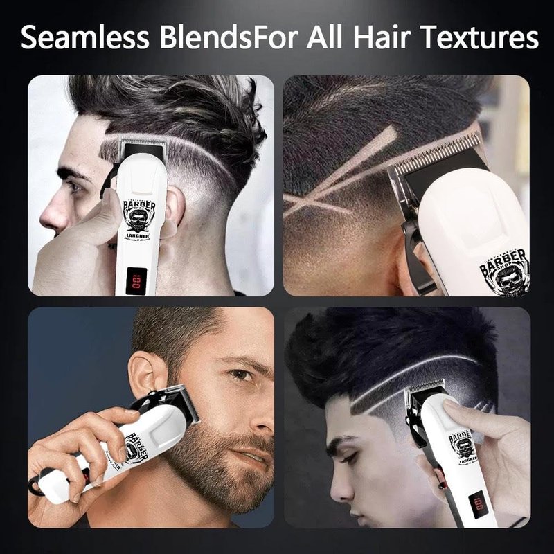 Professional Hair Clippers for Men - Cordless Beard Trimmer & T-Blade Hair Trimmer for Men, Rechargeable Clippers for Hair Cutting