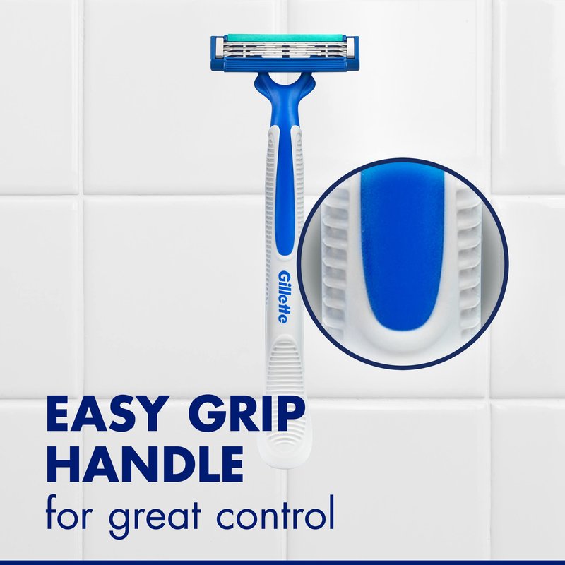 Sensor3 Simple Men’s Disposable Razors, 12 Count