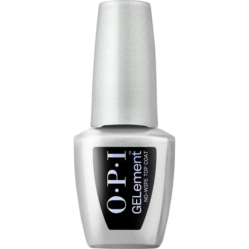 OPI GELement No-Wipe Top Coat | LED Cure Gel Nail Polish | DIY Salon Quality Gel Manicure | Vegan Formula, Durable Wear with High Shine Finish | 0.3 Fl Oz.