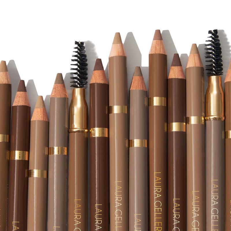 LAURA GELLER NEW YORK Bravo Brows Soft Pencil + Brush, Medium Brown