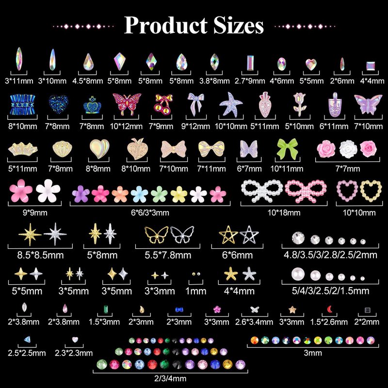 8 Boxes Nail Charms and Gems for Manicure, Flat Pearls Nail Flowers Nail Rhinestones and Charms for Nail Art, Colorful Pearl Nail Charm Nail Bows Multi Shapes Flatback Nail Design Kit Nail Accessories