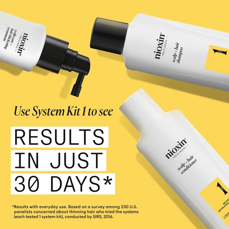 Nioxin Scalp + Hair Thickening System 1 Conditioner| For Natural or Untreated Hair with Light Thinning | With Niacinamide and Biotin | 10.1 Fl oz.