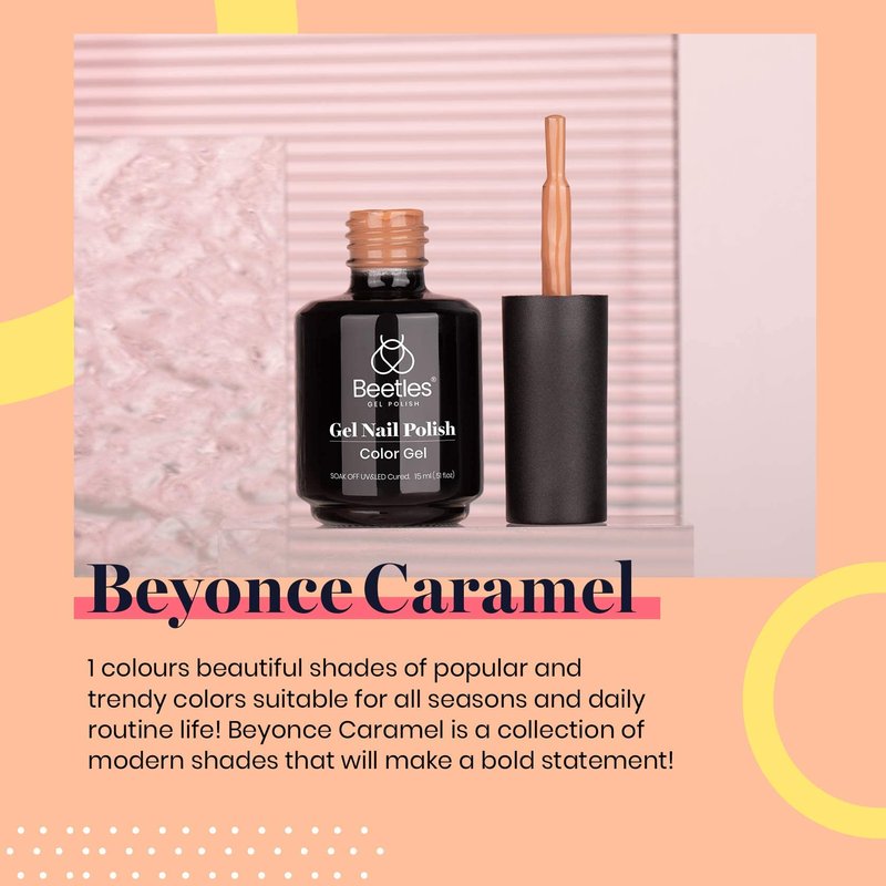 Beetles Brown Gel Nail Polish, 1Pcs 15ml Brown Winter Color Gel Polish Soak Off Nail Art Manicure Salon DIY Uv Lamp Nail Design Decoration at Home