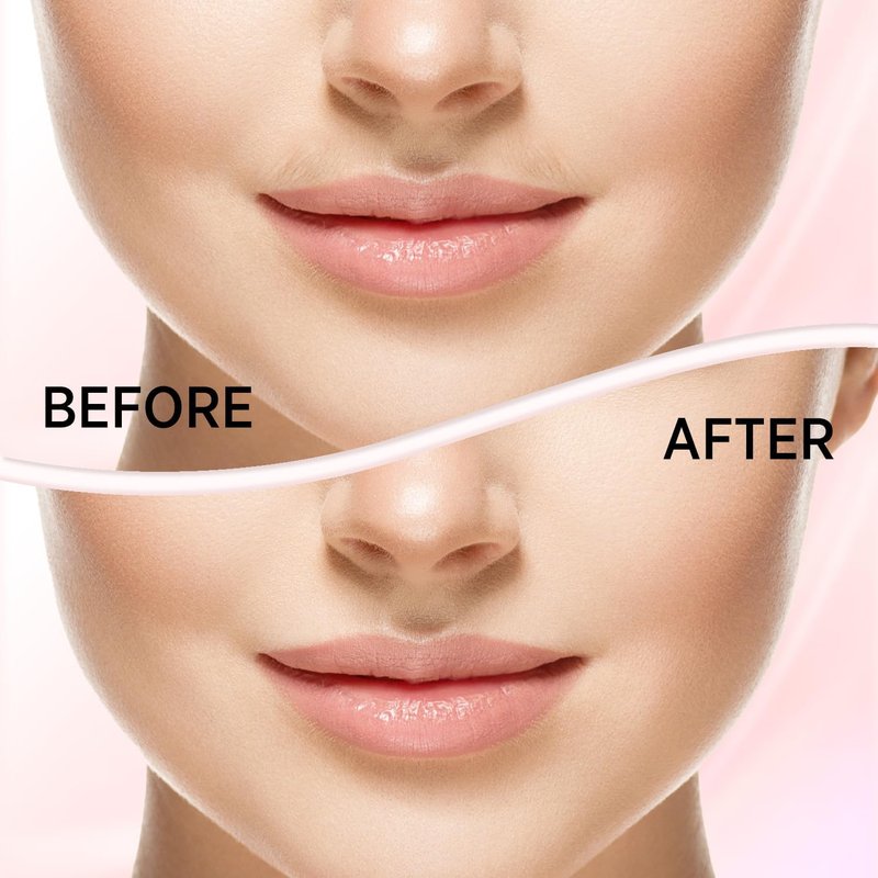 Kradaa Electric Facial Hair Removal Razor for Women - Painless Mini Shaver with LED Light | Rose Gold