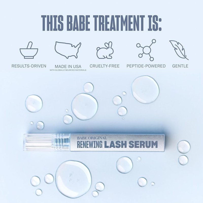 Renewing Lash Serum - Prostaglandin-Free, Peptide-Infused Treatment for Fuller, Longer Lashes | Vegan & Cruelty-Free