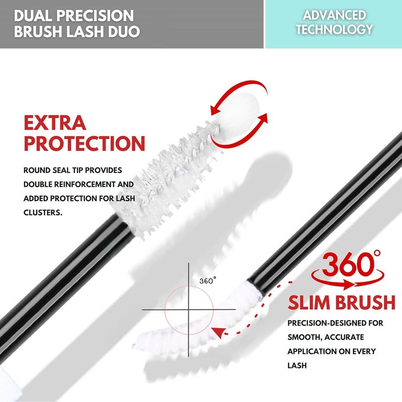 Gazelle 2-in-1 Lash Keeper - Fast-Dry Clear Lash Glue & Sealer | Waterproof, 360° Precision Brush, 7-10 Day Hold