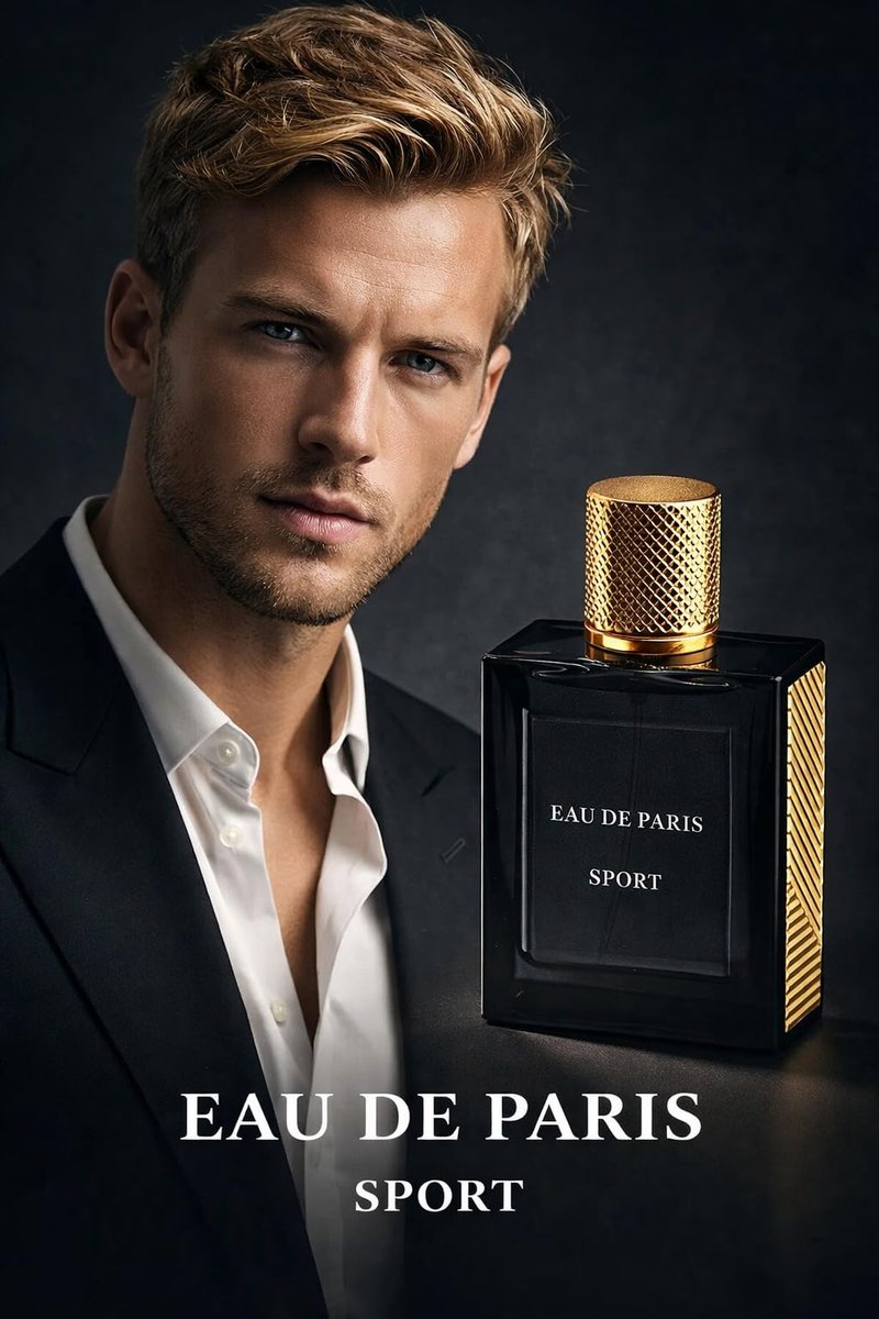 Men's Cologne, Sports Version, Eau de Parfum with Bergamot, Lavender, Pepper Wood Fragrance, Luxurious Men's Perfume 50ml / 1.7 fl.oz