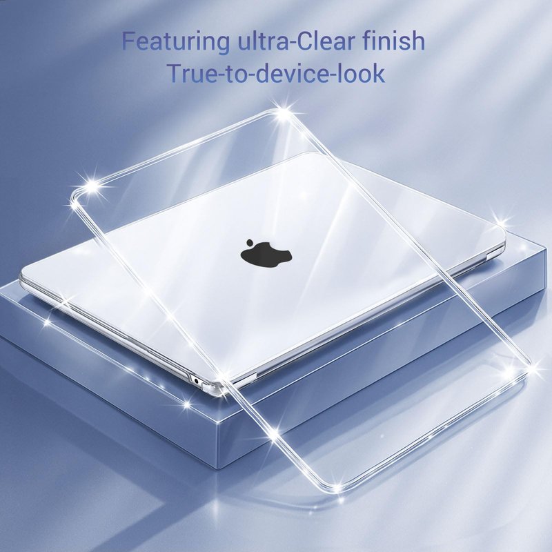 MOSISO Compatible with MacBook Air 13 inch Case M5 2026 M4 2025 M3 M2 2024-2022 A3449 A3240 A3113 A2681, Hard Shell&Keyboard Cover&Screen Film&Type C for MacBook Air 13.6 inch Case, Crystal Clear