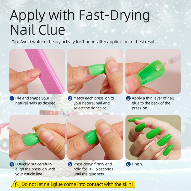 12 Colors Coffin Press on Nails Set Glossy Fake Nails Medium False Nail Pure Color Glue on Nails Reusable Artificial Acrylic Nail Solid Color Full Cover Stick on Nail for Women Girls Manicure 288Pcs