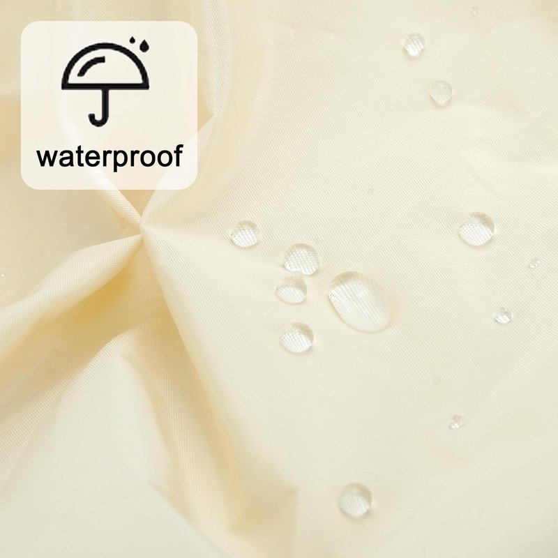 Reusable Waterproof Shower Cap for Women - Large Elastic Hair Bonnet for Long, Curly Hair | Champagne Color