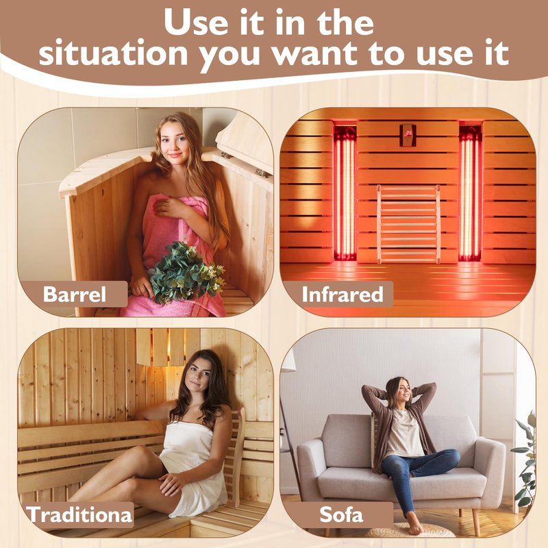 Sauna Backrest Sauna Accessories Wooden Slip-Resistant Non-Toxic Comfortable S-Shape Design Sauna Chair with Back, Sauna Accessories for Any Barrel or Infrared Sauna