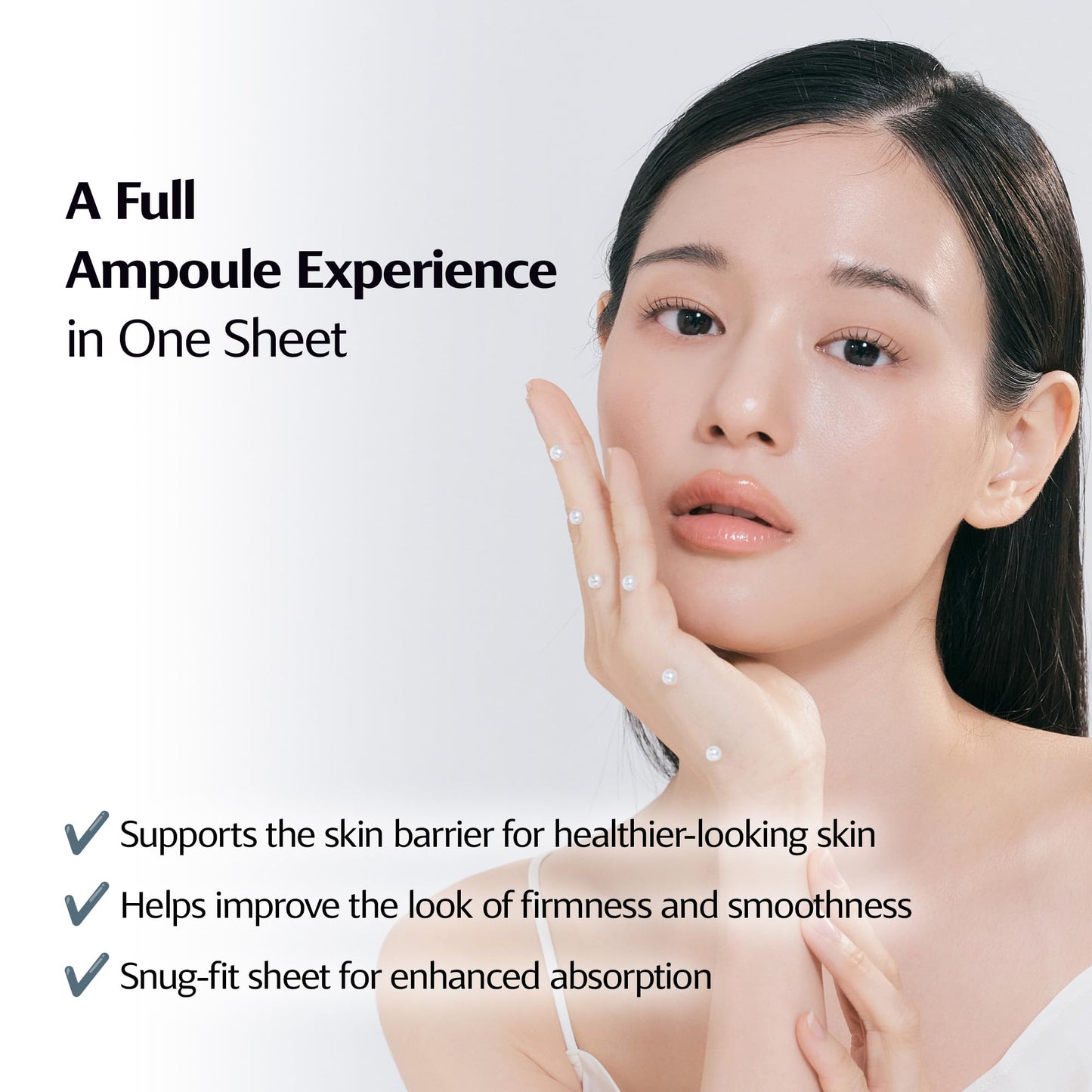 ClearDea Mucin Collagen Peptide Hydrogel Mask (Plant Mucin & 7-Collagen Complex) – Hydrating & Firming Facial Sheet, 5 Pack – Korean Skincare Glow Essentials