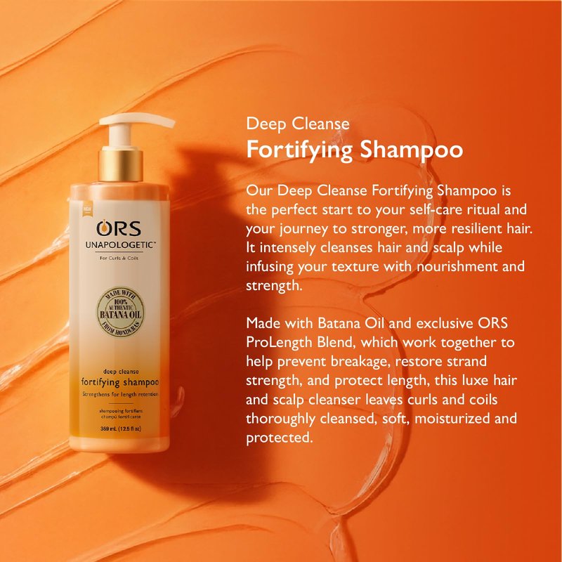 ORS Unapologetic Deep Cleanse Fortifying Shampoo 12.5 Ounces