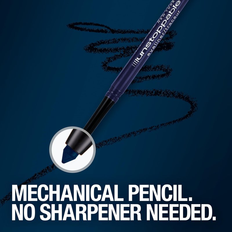 Maybelline Unstoppable Waterproof Mechanical Brown Eyeliner Pencil, Easy to Apply, Smooth Glide, Up to 24 Hour Wear, Espresso, Pack of 2