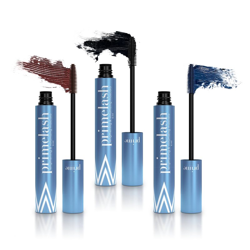 PrimeLash Mascara Trio Set - Volumizing & Lengthening Formula | Black