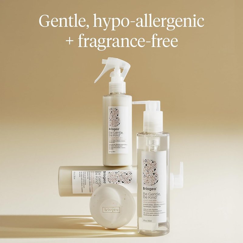 Briogeo Aloe + Oat Milk Detangling Spray - Fragrance-Free Leave-In for Sensitive Scalp | 6 fl oz