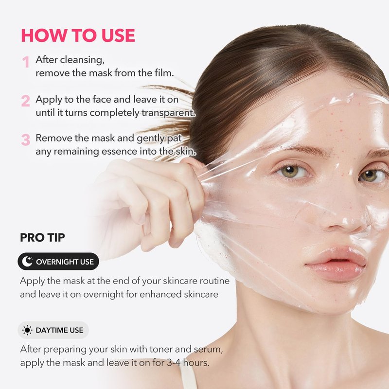 APRILSKIN TXA Pink Capsule Gel Mask - Overnight Face Mask for Glass Glow Skin | 99% Tranexamic Acid, Hydrating & Firming | 30g x 4ea