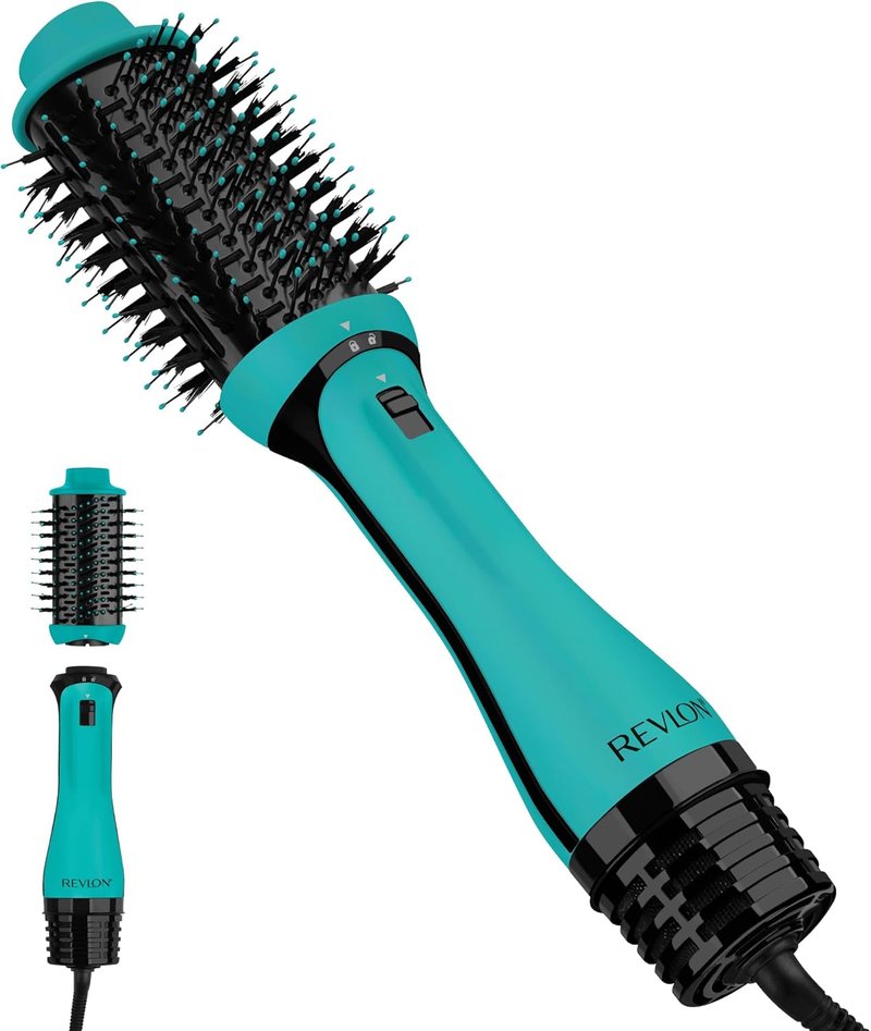 REVLON One Step Volumizer PLUS Hair Dryer & Styler - Effortless Volume & Control for Salon-Style Blowouts | Travel-Friendly Teal