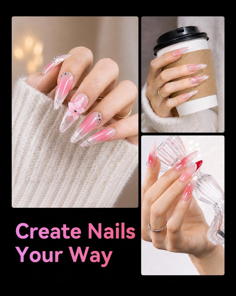 Makartt Long Almond Nail Tips: with Scales for Convenient Shape, Matte, 240 PCS, 15 Sizes, Fake Nails Stiletto - Full Cover Acrylic Press On Nail Extensions Manicure DIY Home for All Nail Beds