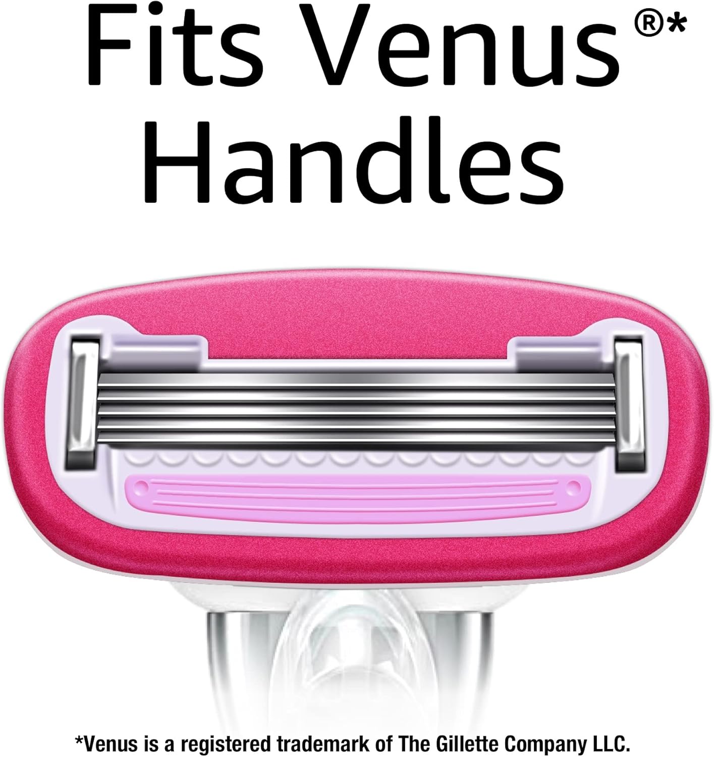 Women's 5-Blade Razor for Smooth Shave - Compatible with Venus Handles | Sensitive Skin, 12 Cartridges Included