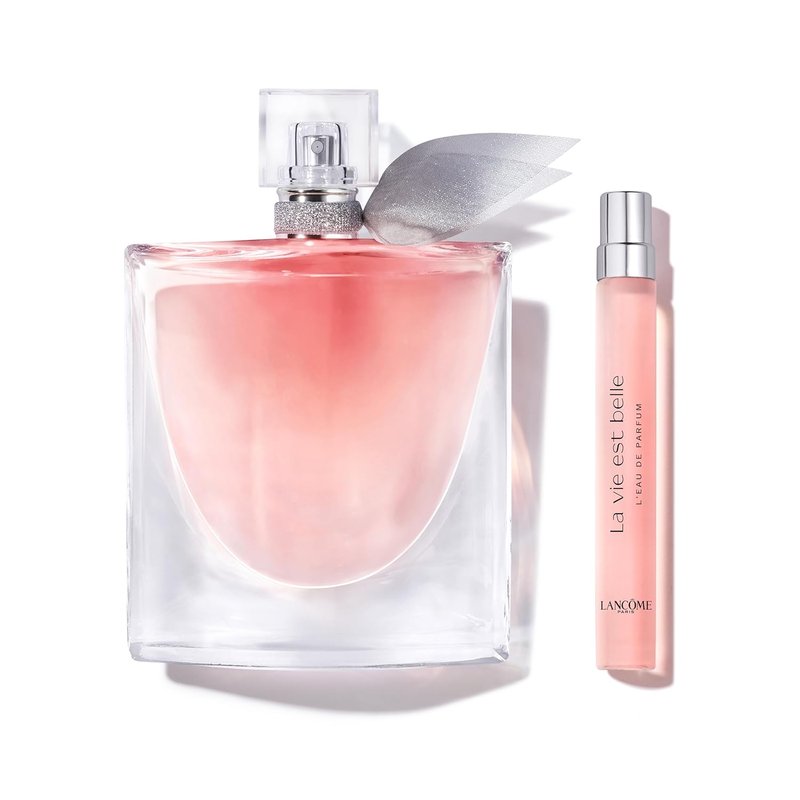 Lancôme La Vie Est Belle Eau de Parfum Set | Long-Lasting Women's Fragrance with Iris, Patchouli & Vanilla - 3.4 Fl Oz & 0.34 Fl Oz