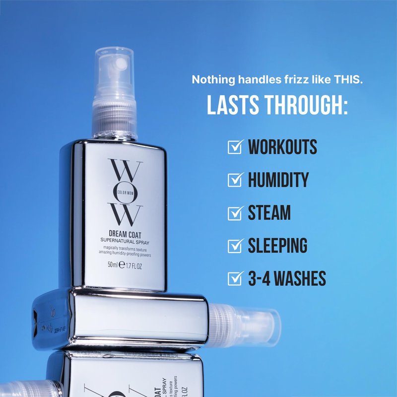 COLOR WOW Dream Coat Supernatural Spray, 1.7 fl oz – Keep Your Hair Frizz-Free and Shiny No Matter the Weather with Award-Winning Anti-Humidity Spray