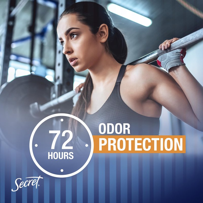 Secret Outlast Antiperspirant Deodorant for Women, 72hr Sweat & Odor Protection, PH Balancing Minerals, Invisible Solid, Completely Clean Scent, 2.6 oz (Pack of 4)