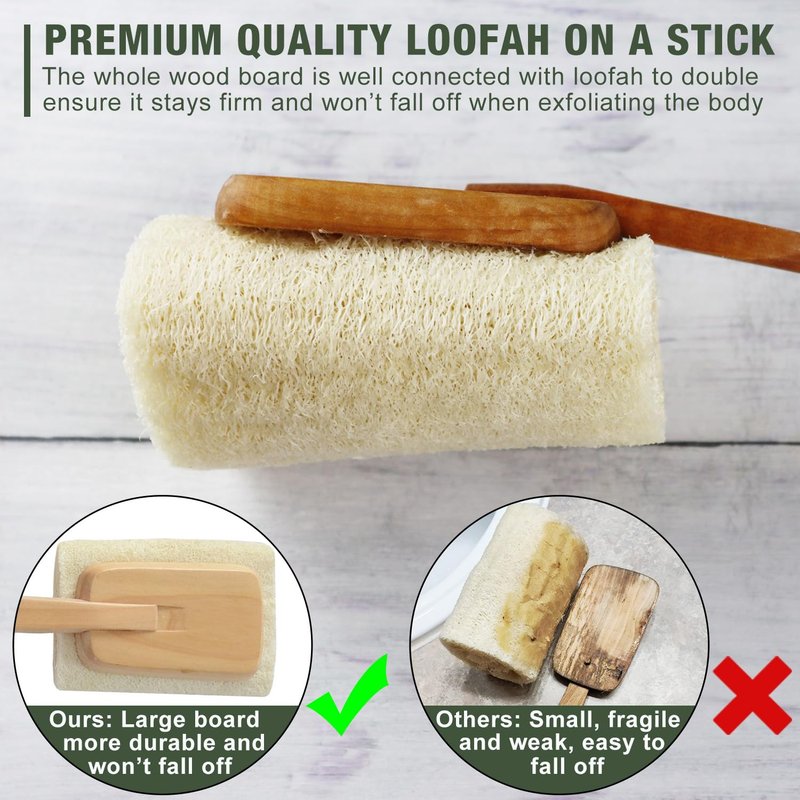 Loofah Exfoliating Body Scrubber, Shower Loofah Sponge Body Scrubber for Women and Men