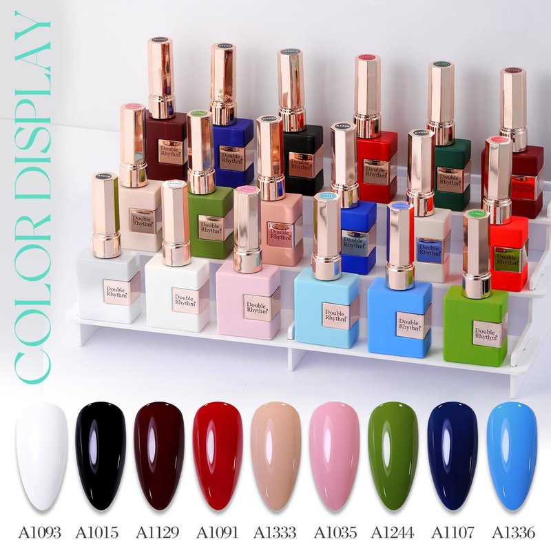 Double Rhythm Gel Nail Polish - Pure Sheer Soak Off Formula for DIY Manicure | Sea Blue 15ML