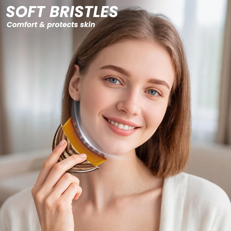 Lymphatic Contour Face Brush,Dry Brushing Face Brush, Lymphatic Drainage Massager for Face,Chin & Jawline Sculpting Designed to Fit The Skin Precisely and Relieve Fatigue (1Pcs)