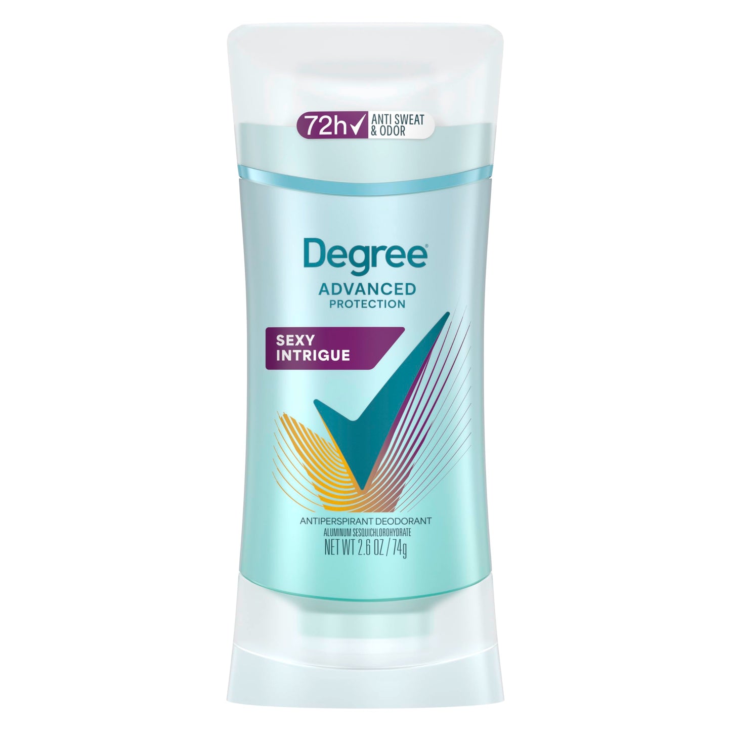 Degree Antiperspirant Deodorant Sexy Intrigue 72-Hour Sweat & Odor Protection Antiperspirant Deodorant For Women with Body Heat Activated Technology 2.6 oz