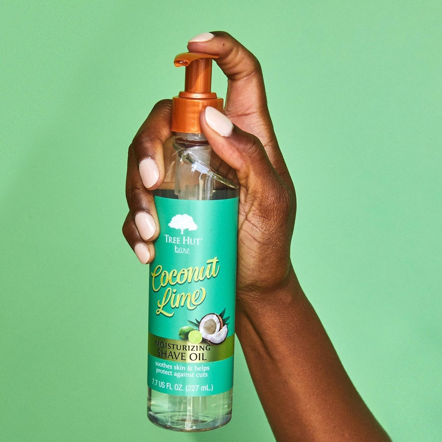 Tree Hut Coconut-Lime Shave Oil - Gel-to-Oil Formula for Smooth Shaving | 7.7 fl oz, All Skin Types