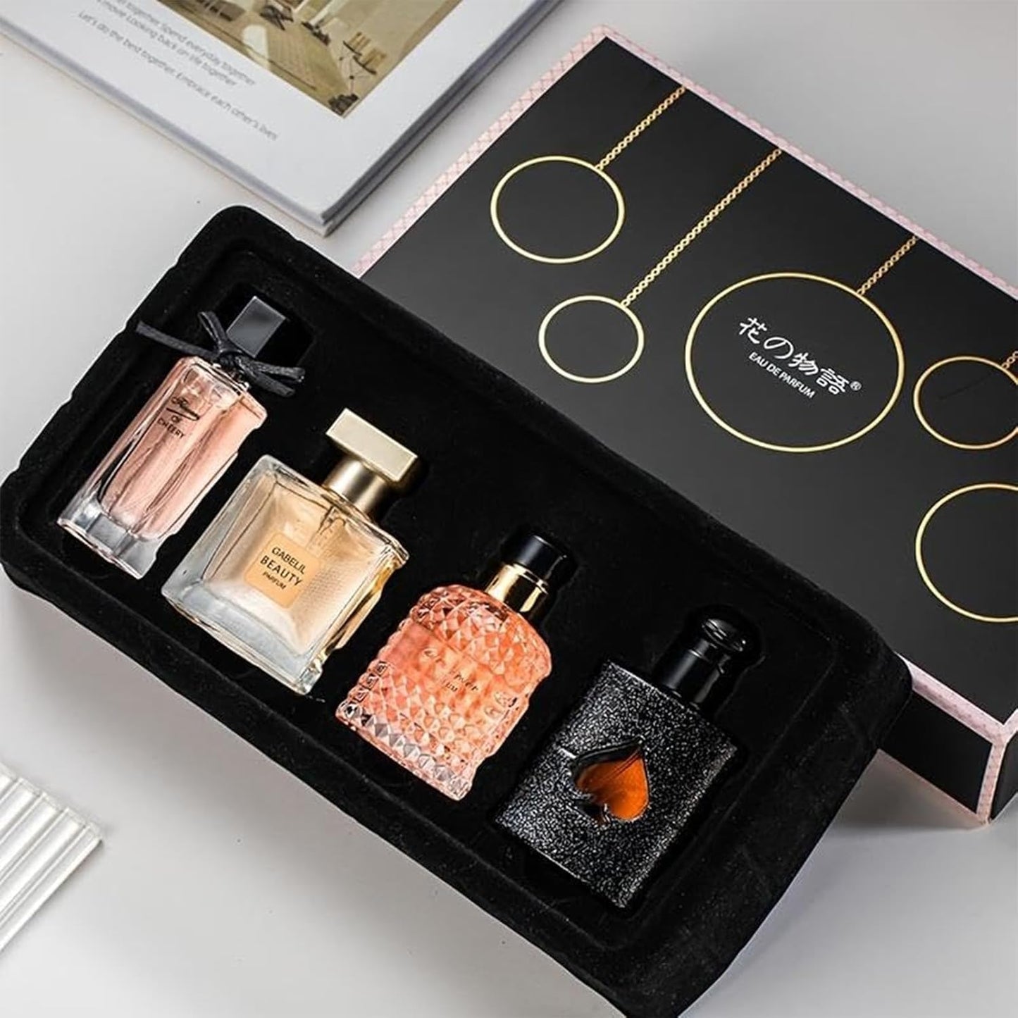 Women's Perfume Set - 4 Floral & Fruity Fragrances | Elegant Gift Box, 105ml Total