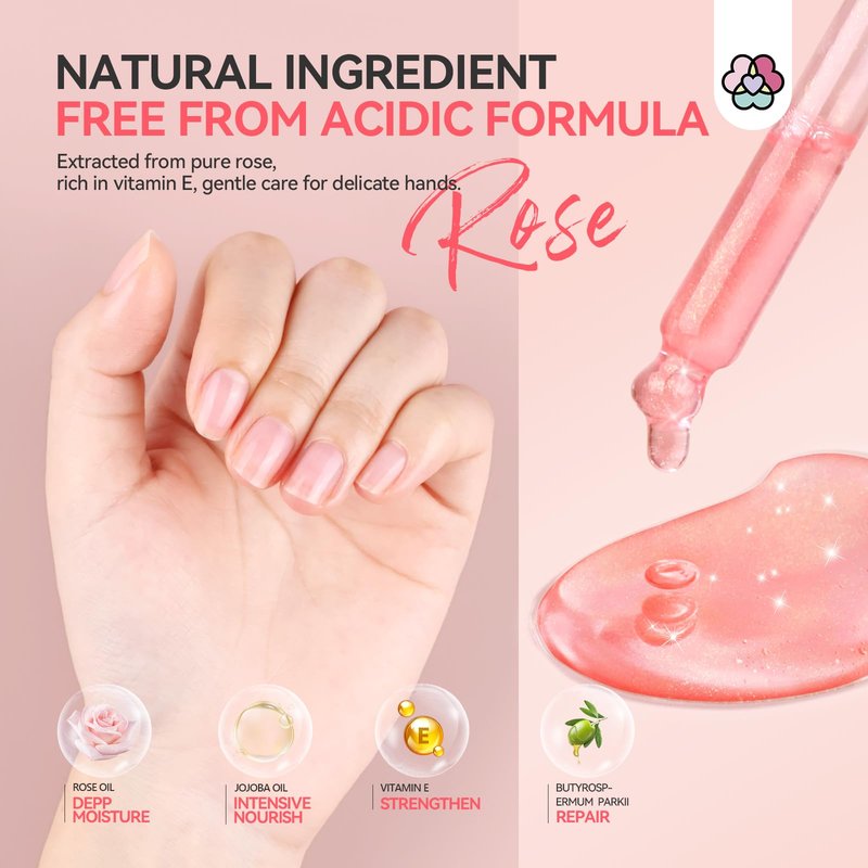 SAVILAND Cuticle Oil Vitamin E: 40ml Rosehip Nail Growth Oil Jojoba Mineral Nail Oil Plant-based Cuticle Oil For Nails Ultra Nourishing Repairing