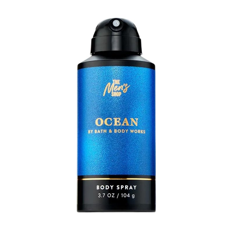 Bath & Body Works Body Spray for Men, Ocean Scent, Men’s Spray with Long-Lasting Personal Fragrance, Fresh Coastal Air & Cypress Scent, 3.7 oz - 1 Pack