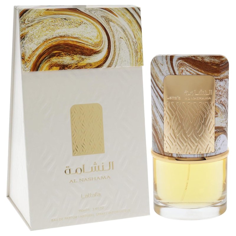 Lattafa Al Nashama Eau de Parfum Spray - Long-Lasting Spicy Fruity Woody Fragrance for Unisex | 3.4 Ounce / 100 ml