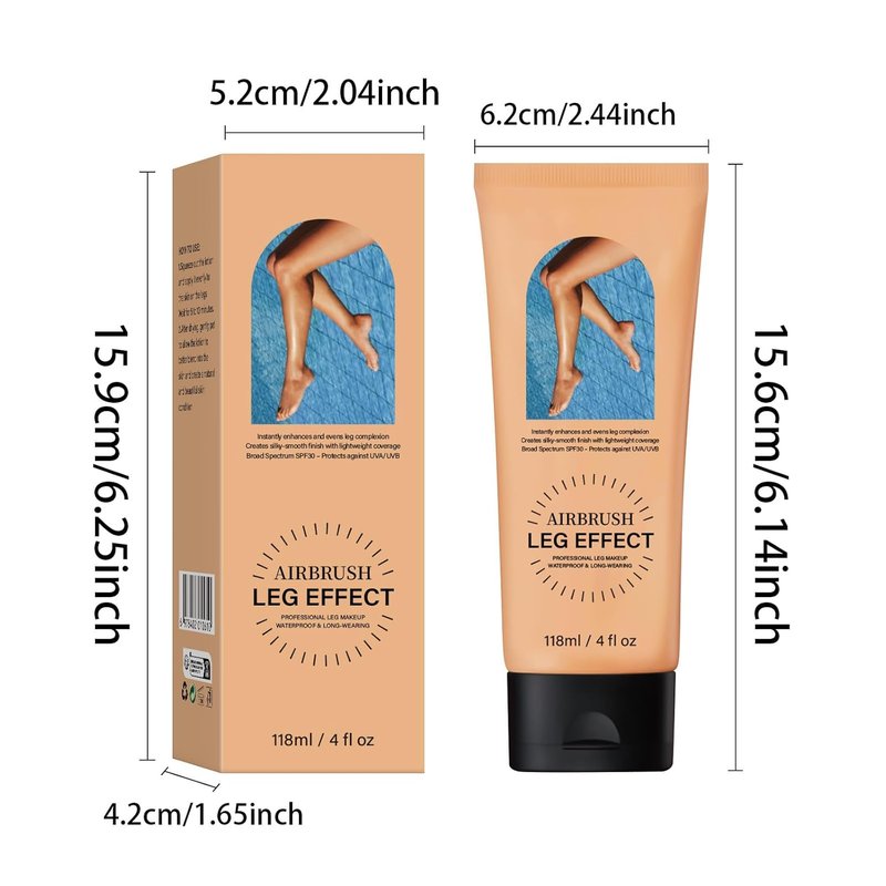 Leg Makeup Waterproof No Transfer, Light Long-Lasting, Easy Application, Legs & Body Concealer Makeup. (Bronze)