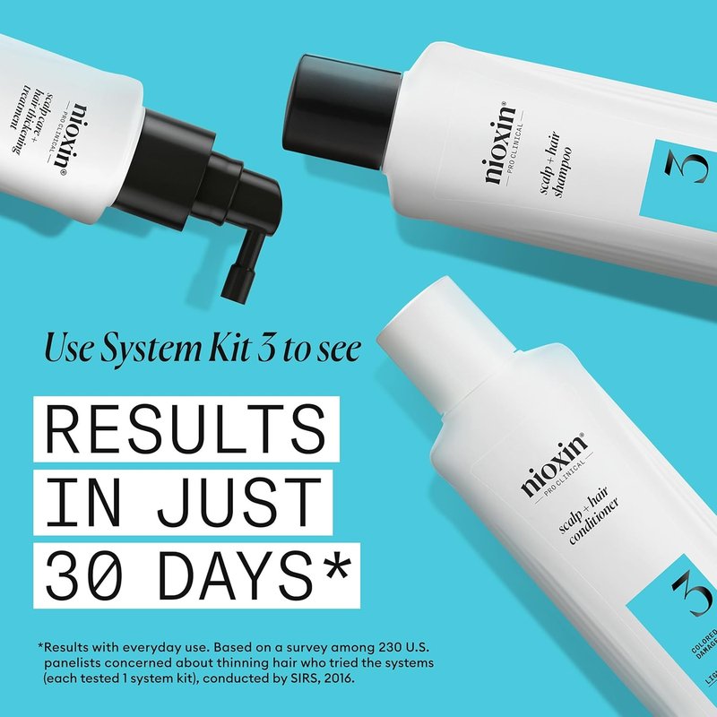Nioxin System 3 Conditioner - Scalp & Hair Thickening for Colored, Dry, & Damaged Hair | Nourish with Niacinamide & Biotin