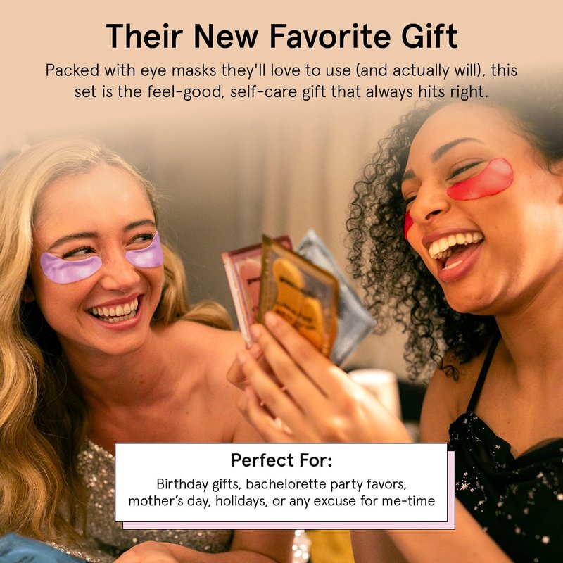 grace & stella Caffeine Under Eye Patches - Awakening Eye Patches for Puffy Eyes and Dark Circles, Under Eye Mask Patches with Niacinamide & Hyaluronic Acid - Teen Girl Gifts, Vegan (Bronze, 24 Pairs)