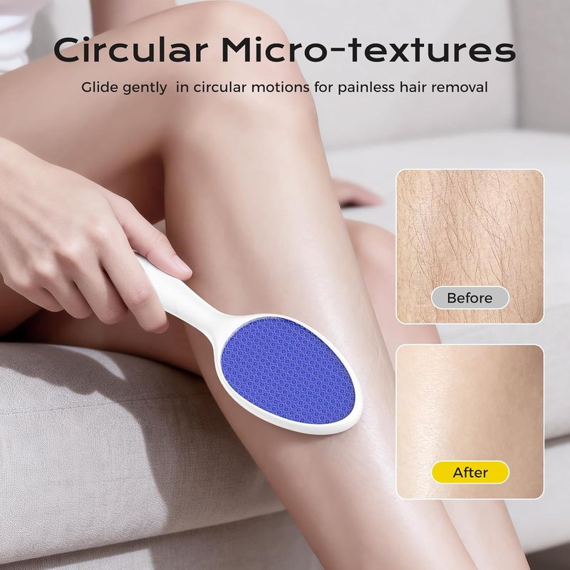 Nano Glass Foot File - 2-in-1 Callus Remover & Exfoliator | Gentle Pedicure Tool for Smooth Feet - Blue