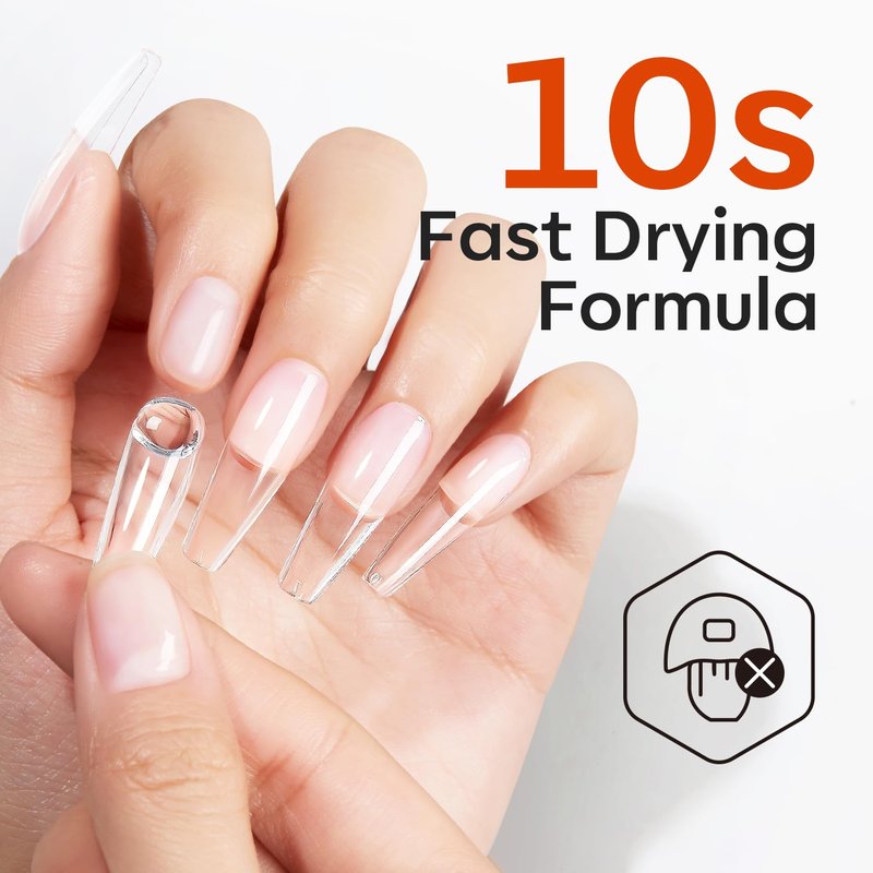 Modelones Semi Solid Nail Glue - Quick Drying Gel for Press On Nails | 15g Long Lasting Formula