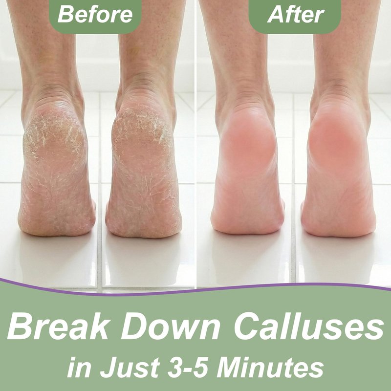 Dr. Entre's Callus Remover Gel & Foot File: Extra Strength Callus Remover for Feet, Foot Callus Remover Care, Pedicure Tools Supplies, Spa Kit, Dead Skin Scrubber, 4 oz