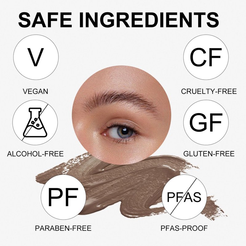Regine Switzerland Eyebrow Gel - Long-Lasting, Smudge-Proof & Waterproof | Vegan & Cruelty-Free (Auburn)