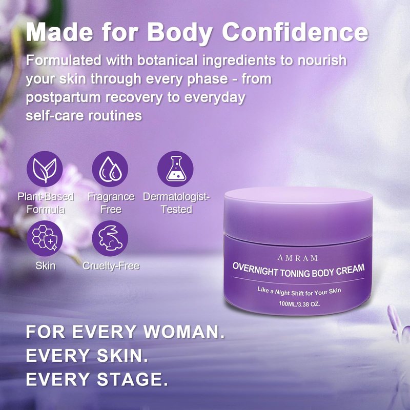 AMRAM Overnight Toning Whip, Skin Tightening, Body Firming Whip That Works While You Sleep, Firming Cream For Loose Skin On The Body(100ml)