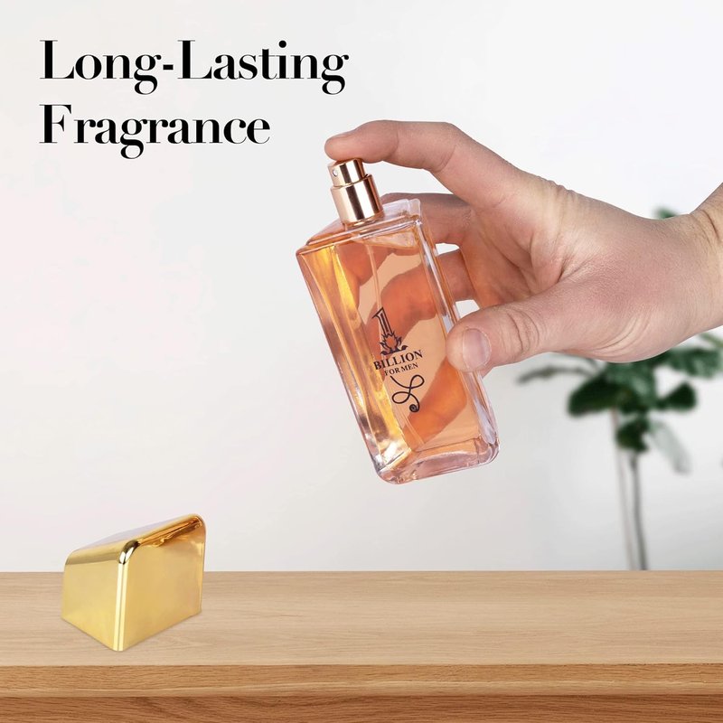 NovoGlow 1 Billion- Eau De Toilette Spray Perfume, Fragrance For Men- Daywear, Casual Daily Cologne - 3.4 Oz Bottle- Ideal EDT Beauty Gift for Birthday, Anniversary