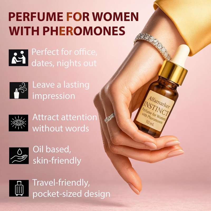 Instinct Pheromone Perfume for Women - Ultra-Concentrated 10ml Floral Fruity Fragrance