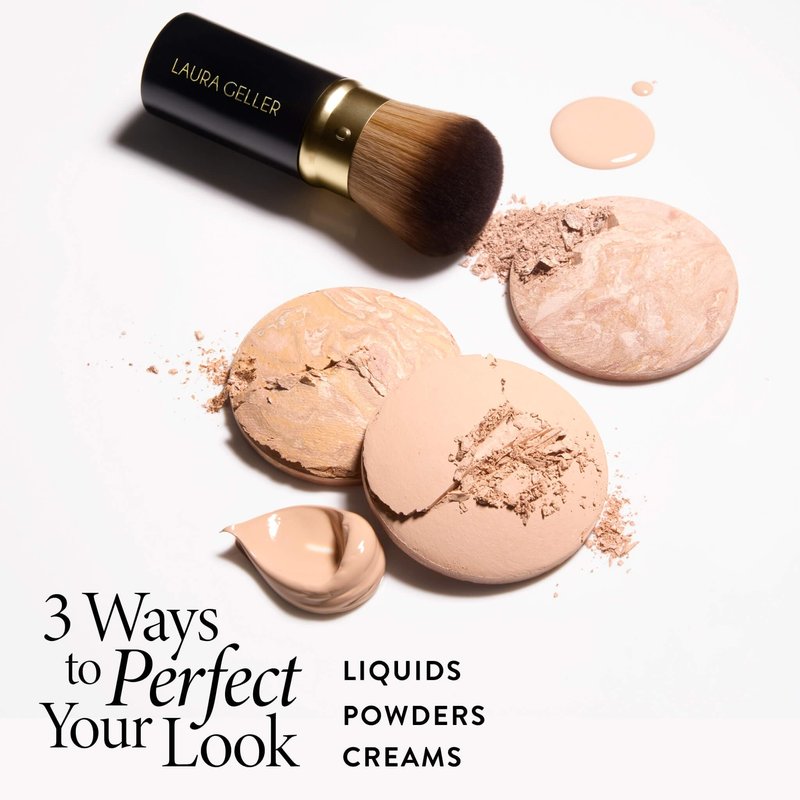 LAURA GELLER NEW YORK Cosmetic Professional Makeup Brushes - Cruelty-Free - 21 Dual-Ended Cheek + Eyeshadow Brush